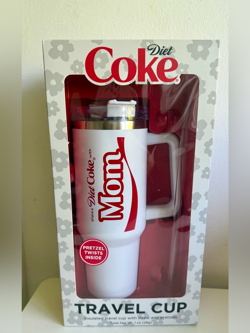 Diet Coke-Share a Coke With Mom White Insulated Travel Cup